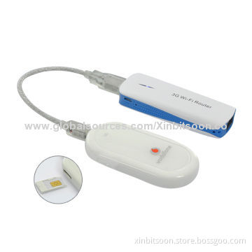 Low Price, Pocket Wi-fi, 3G Wireless Router with Power Bank 1,800mAh Li-polymer Battery